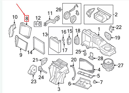 NEW VW GOLF VI VARIANT AJ MK6 HVAC HEATER CORE 5C0819031 ORIGINAL