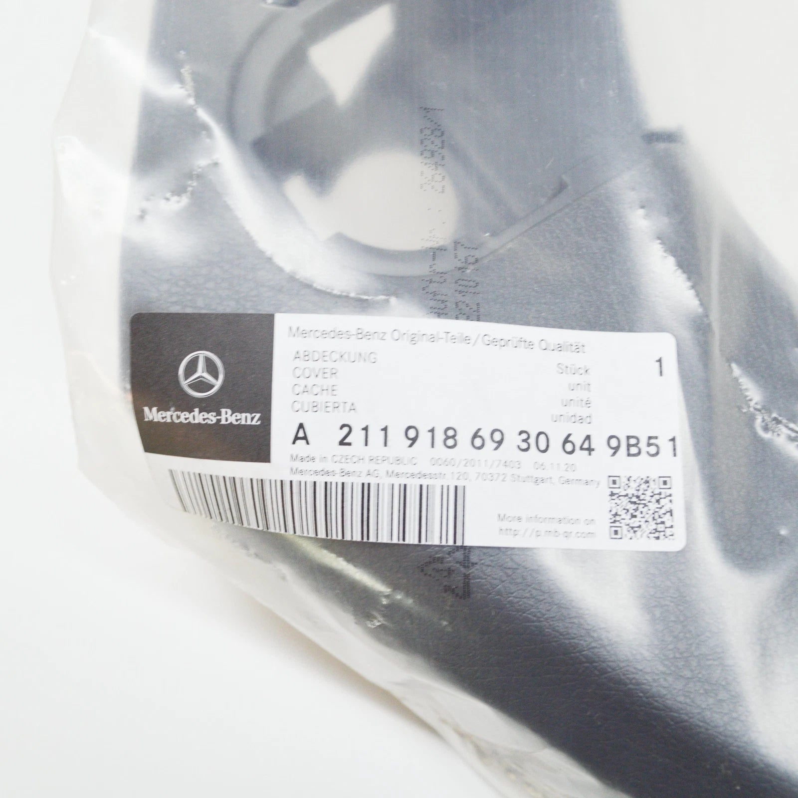 NEW MERCEDES-BENZ E W211 FRONT LEFT SEAT OUTSIDE COVER A2119186930649B51