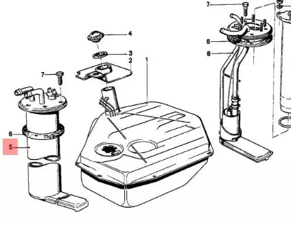 NEW BMW 6 E24 FUEL TANK SENDING UNIT 16121116971 1116971 ORIGINAL