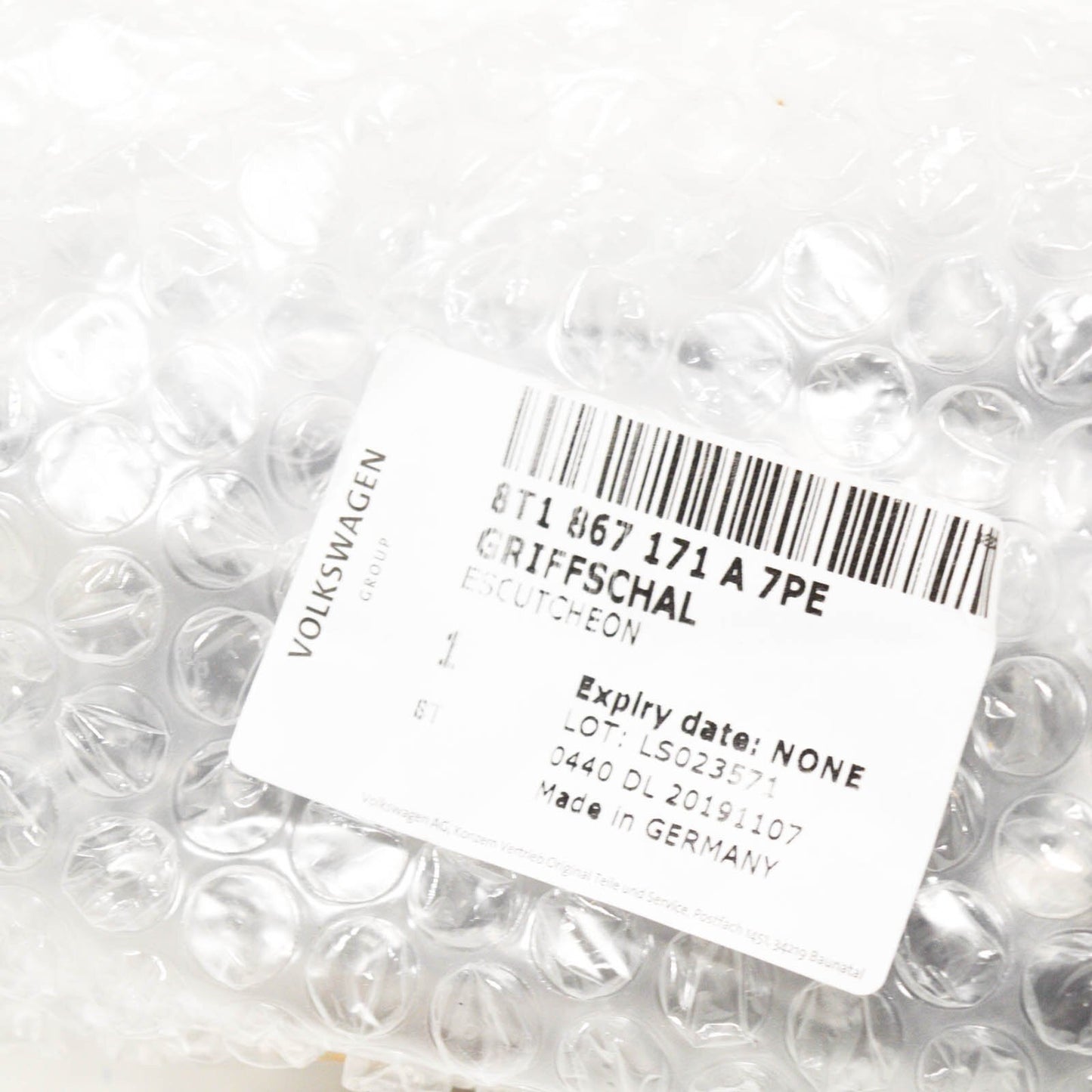 NEW AUDI A5 8T FRONT LEFT DOOR HANDLE SHELL UPPER PART LHD 8T1867171A7PE