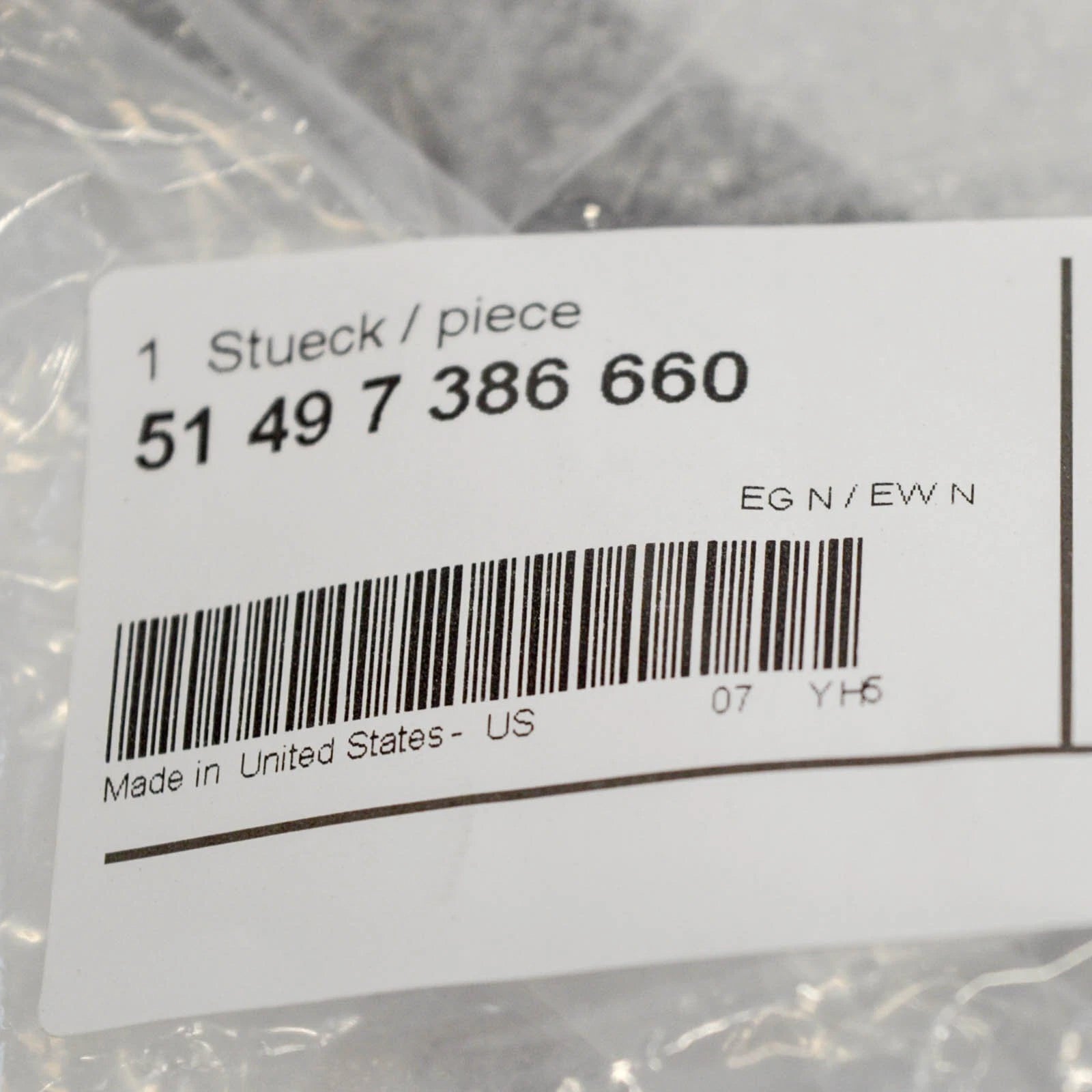 NEW BMW X6 F16 TAILGATE FINISH PANEL RIGHT TRIM 51497386660 ORIGINAL