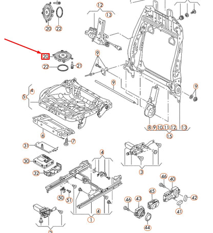 NEW AUDI A6 C7 FRONT SEAT VENTILATION MOTOR 4G8963575 ORIGINAL