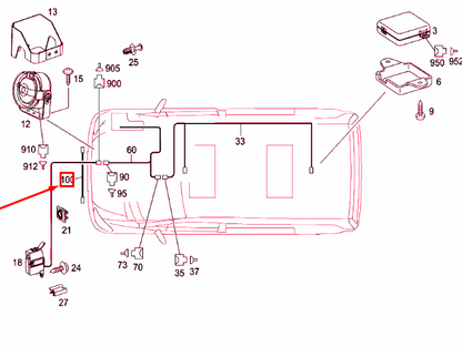 NEW MERCEDES-BENZ VITO W639 HORN ADAPTER LINE WIRING HARNESS A6394406613