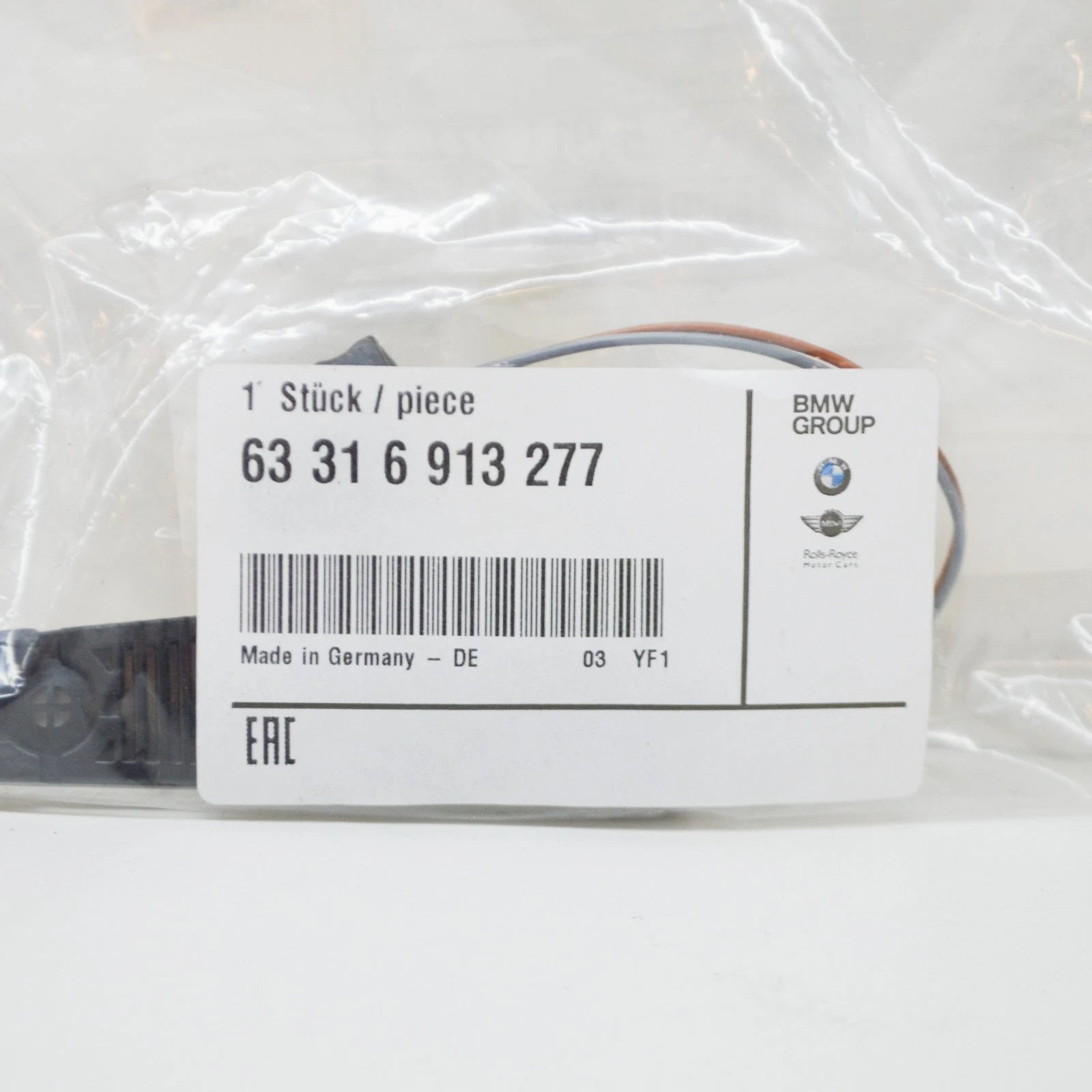 NEW BMW 5 E60 FRONT LEFT SIDE DOOR OUTSIDE MIRROR LAMP 63316913277 ORIGINAL