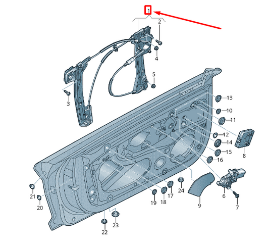 new audi r8 4s front left door window regulator 4s7837461b original