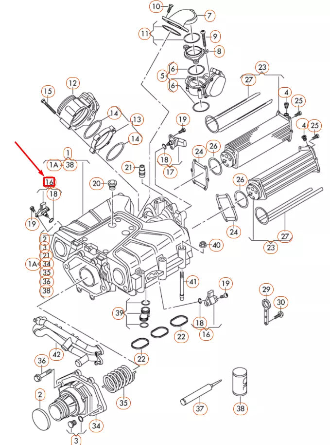 NEW AUDI A4 B8 MAP SENSOR 038906051J
