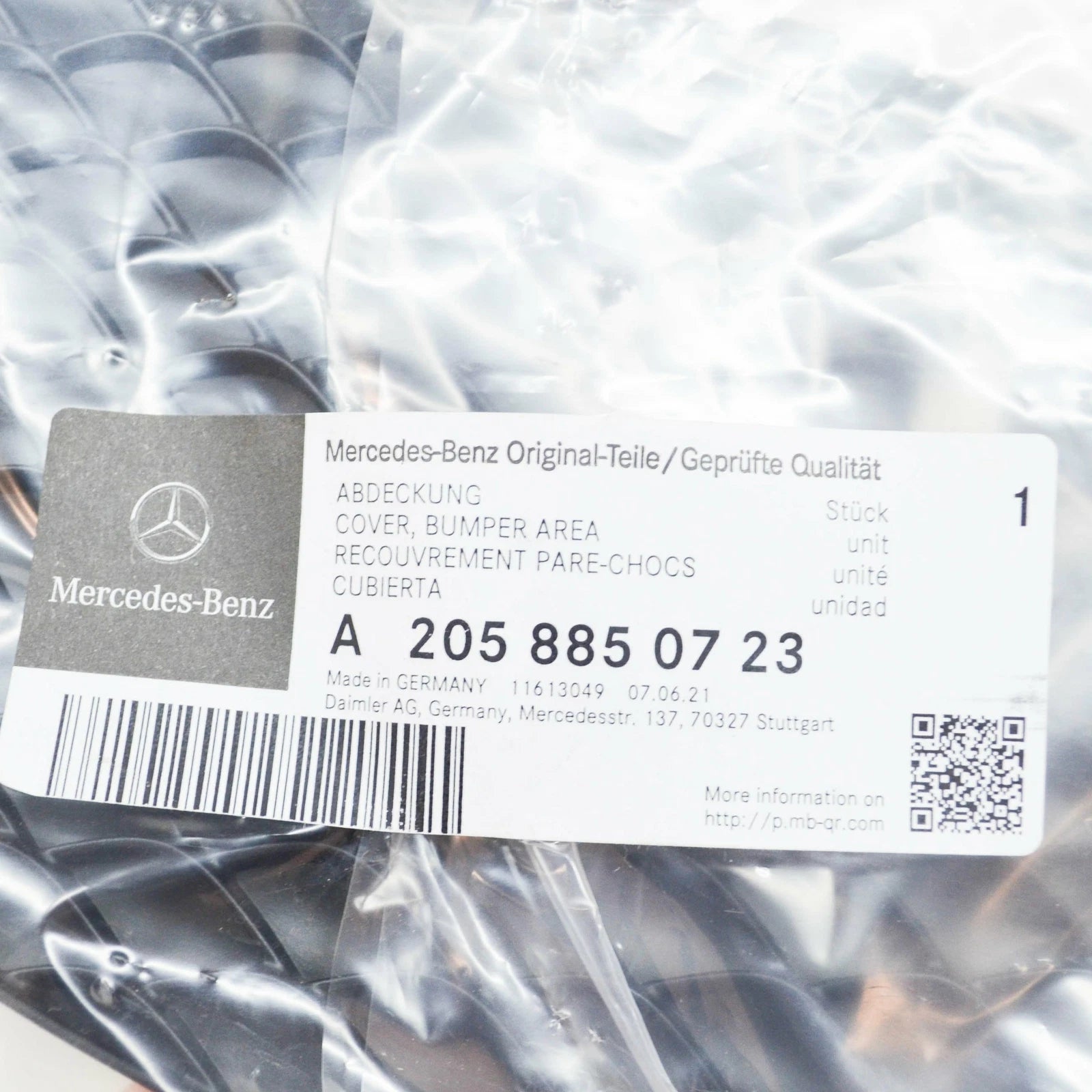 NEW MERCEDES-BENZ C-CLASS W205 FRONT BUMPER LEFT GRILLE A2058850723 2016