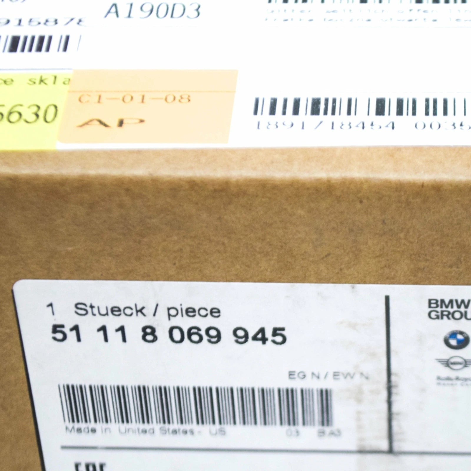 NEW BMW X6 G06 M FRONT LEFT OPEN BUMPER GRILLE 51118069945 ORIGINAL