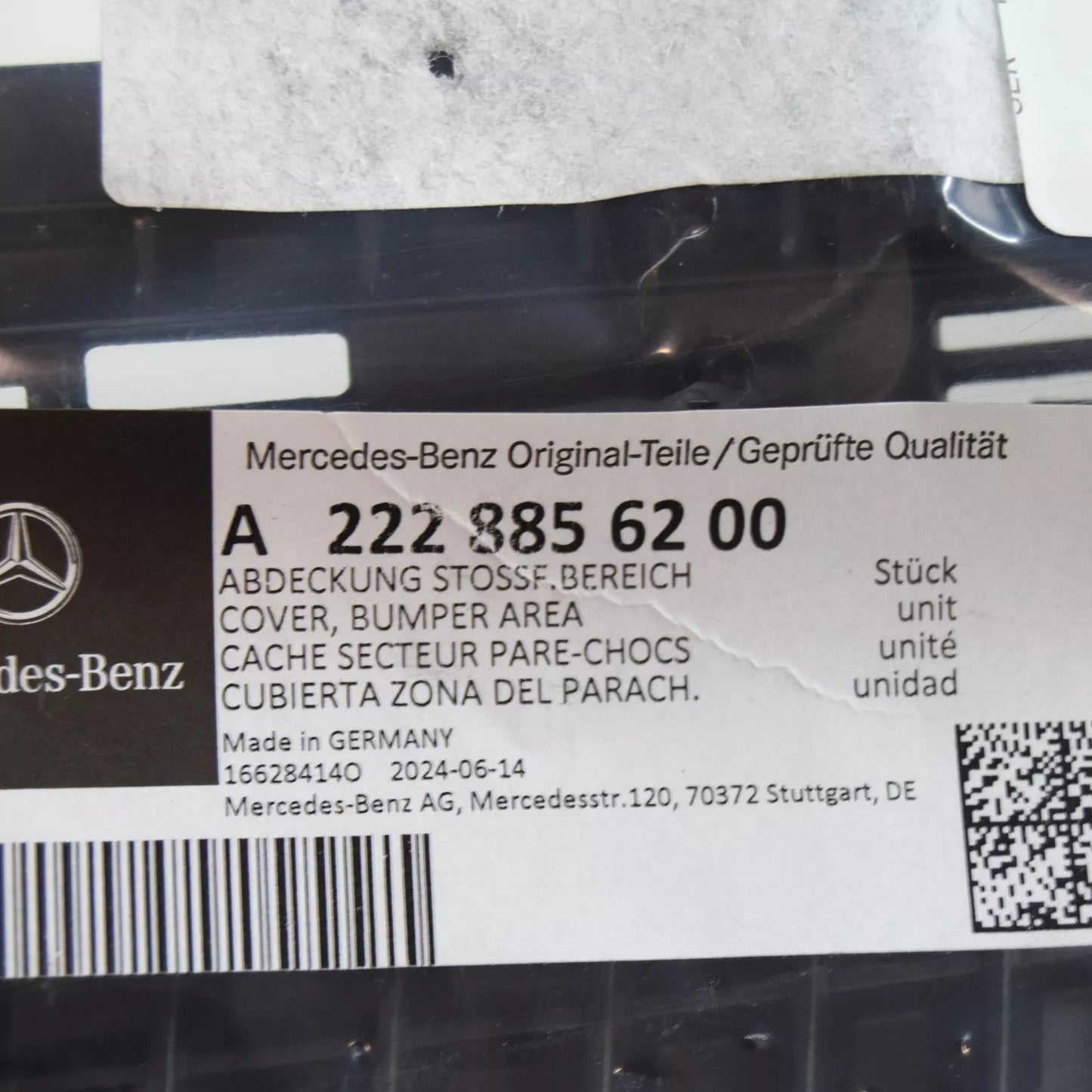 NEW MERCEDES-BENZ S W222 FRONT BUMPER RIGHT OUTER GRILLE A2228856200 ORIGINAL