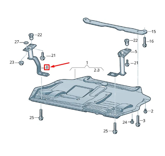 NEW VOLKSWAGEN CADDY 2K MK3 RIGHT ENGINE BRACKET MOUNT 5K0825922A