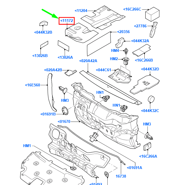 new ford focus mk2 front right foam pad floor insulator 1425058 original