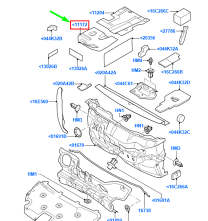 new ford focus mk2 front right foam pad floor insulator 1425058 original