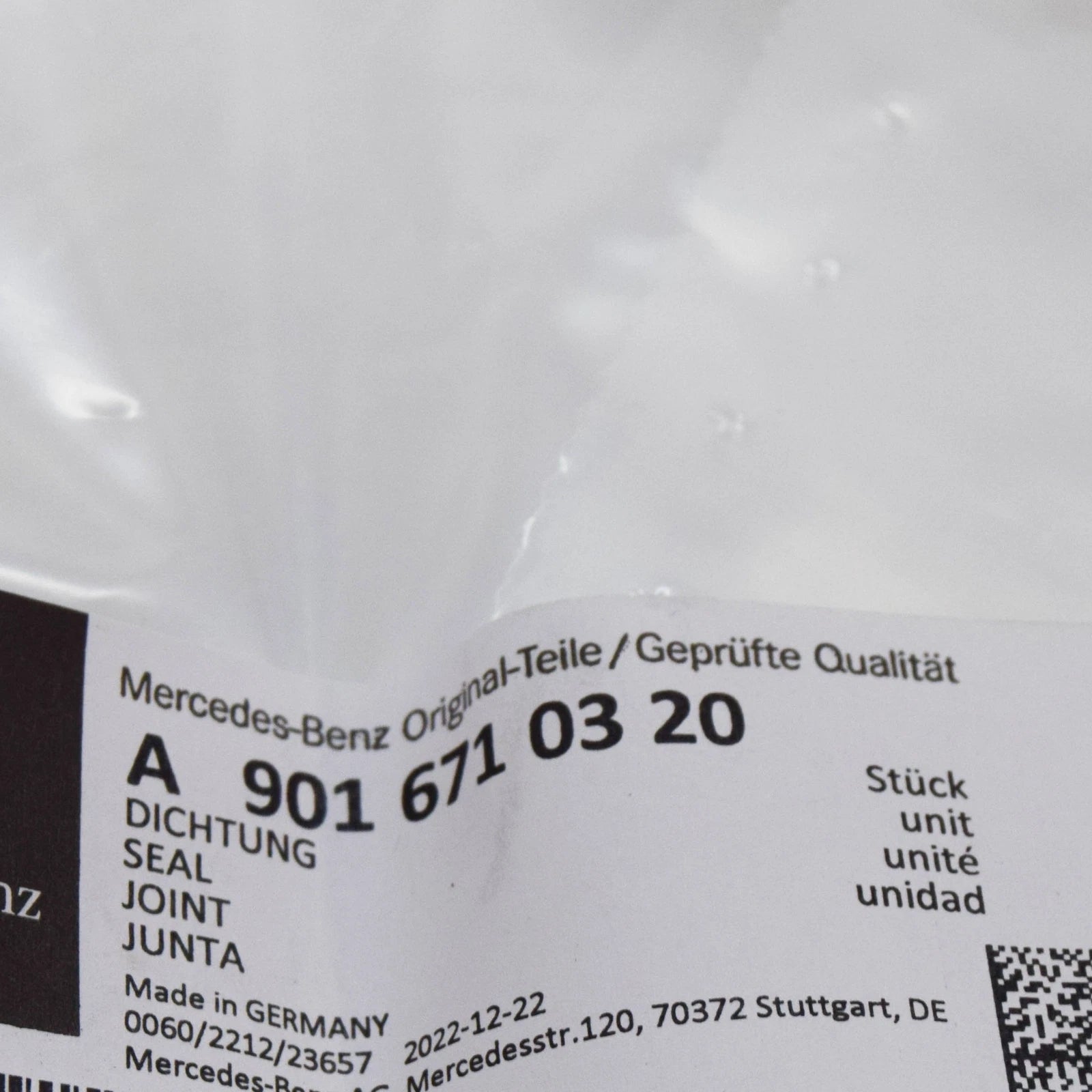 NEW MERCEDES-BENZ 903 WINDSCREEN SEAL GASKET A9016710320 ORIGINAL