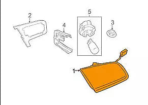 NEW BMW 3 E93 TRUNK LID LEFT SIDE TAILLIGHT 63217252783 7252783 2008 ORIGINAL