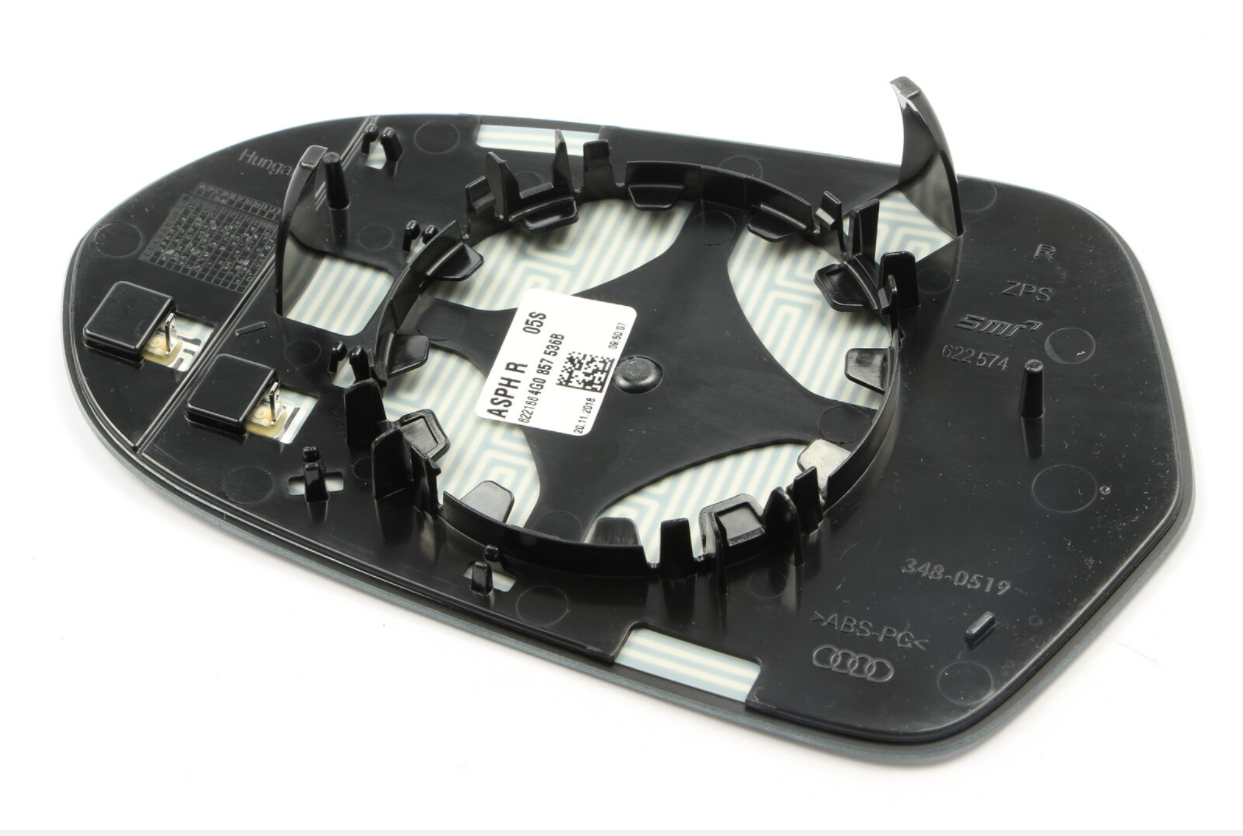 new audi a6 avant c7 front right door mirror glass 4g0857536b original