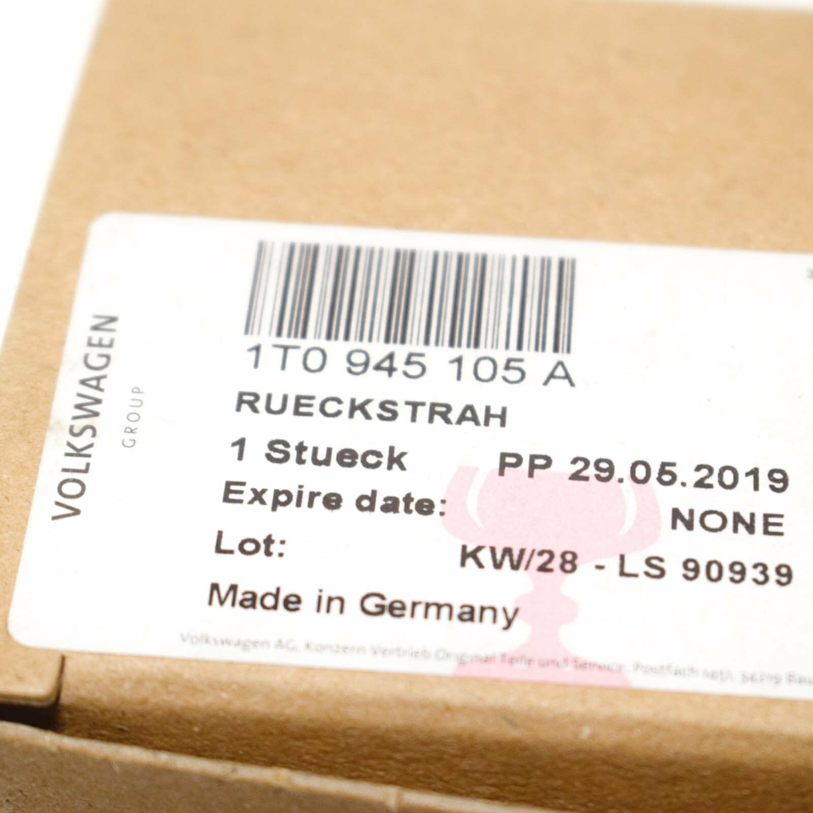 NEW VW TOURAN 1T REAR BUMPER LEFT SIDE REFLECTOR 1T0945105A ORIGINAL