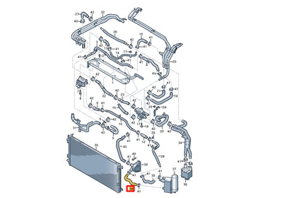 NEW AUDI E-TRON SPORTBACK GEA COOLANT HOSE PIPE 4KE819371J ORIGINAL