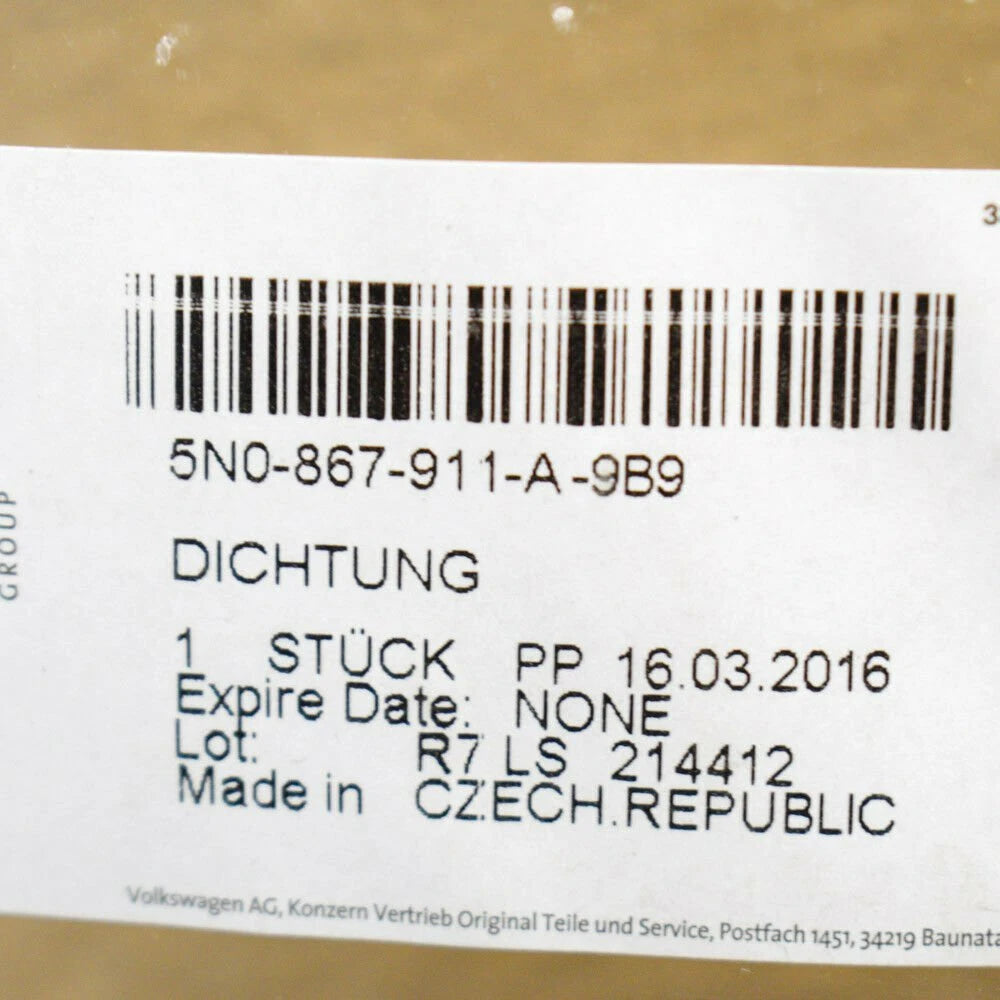 NEW VOLKSWAGEN TIGUAN MK2 FRONT LEFT DOOR RUBBER SEAL 5N0867911A9B9 2016