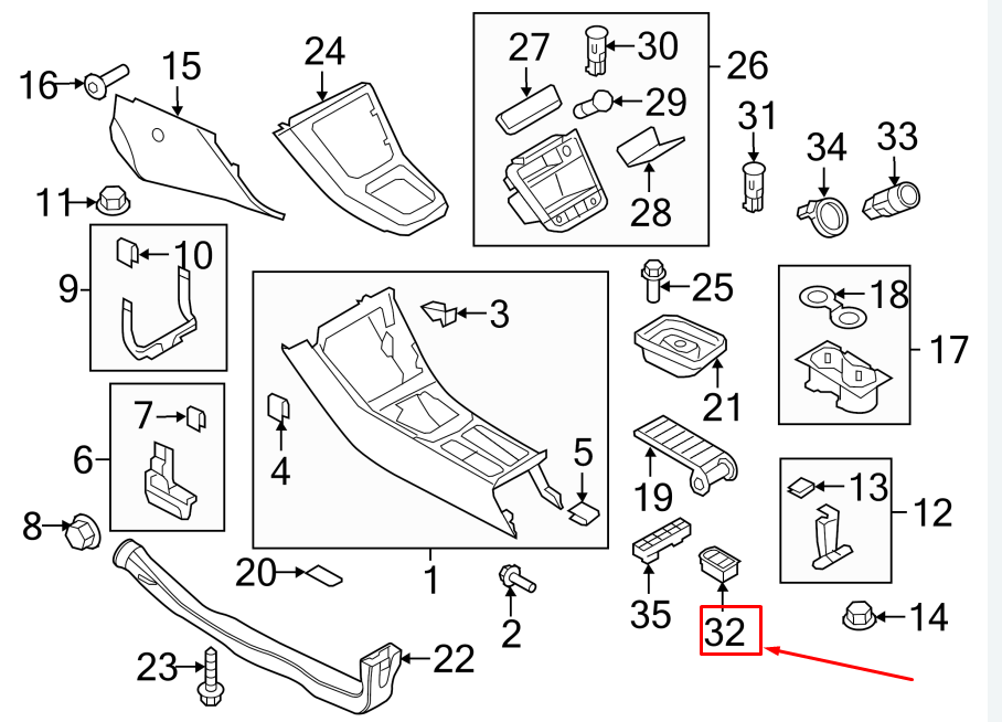 NEW VW TIGUAN 5N FRONT CONSOLE PARKING BRAKE BUTTON 5N0927225BXSK ORIGINAL