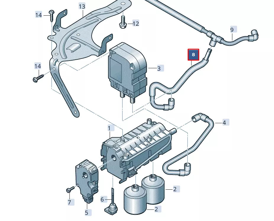 NEW AUDI A6 C8 AIR HOSE LHD 4K1820237A