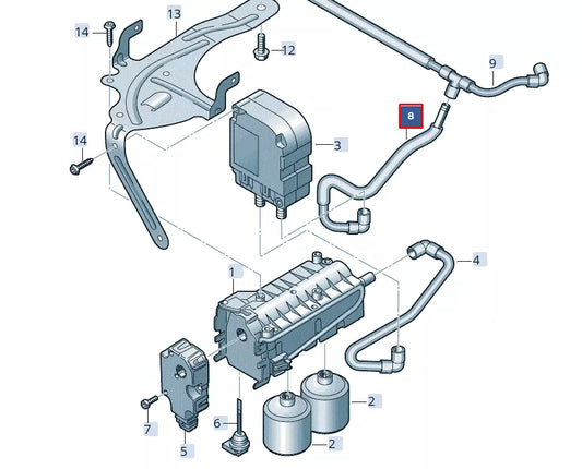 NEW AUDI A6 C8 AIR HOSE LHD 4K1820237A