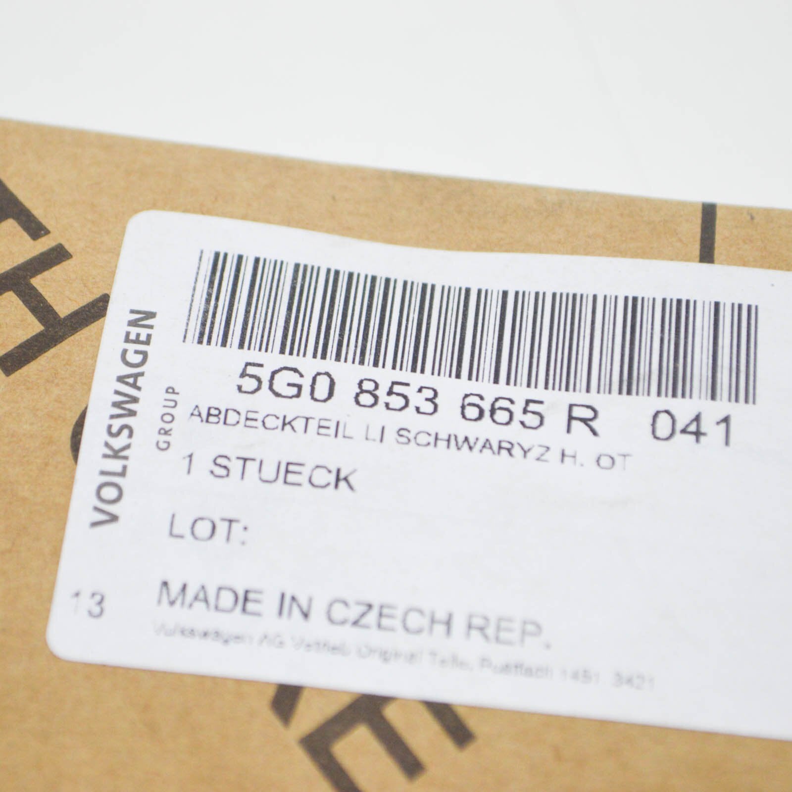 NEW VOLKSWAGEN GOLF MK7 FRONT LEFT OUTER GRILLE 5G0853665R041 ORIGINAL