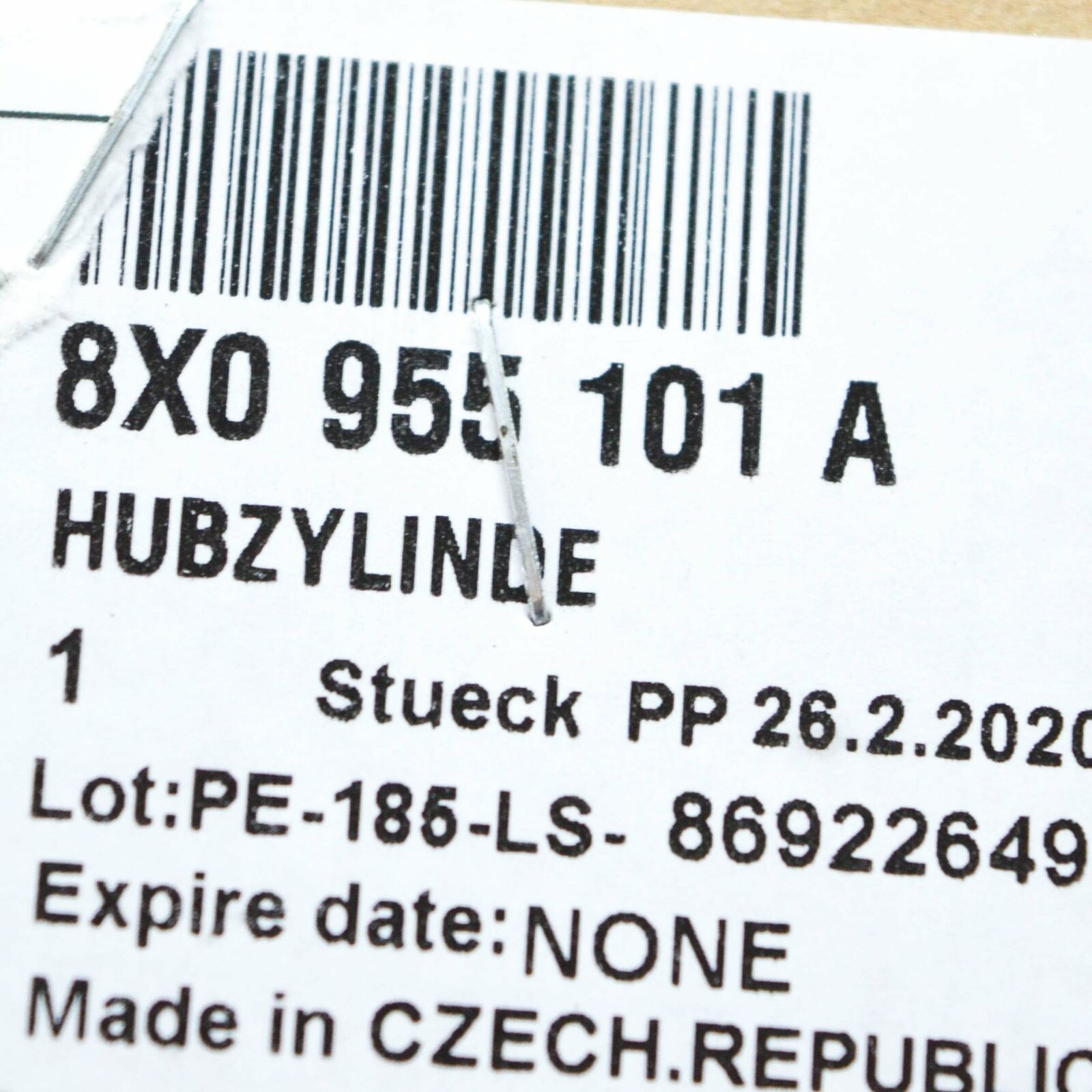 NEW AUDI A1 8X LEFT SIDE HEADLAMP WASHER SYSTEM LIFT CYLINDER 8X0955101A