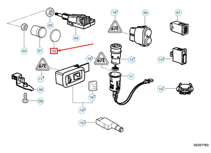 NEW BMW Z3 E36 LIGHT SWITCH KNOB COVER 61318400004 ORIGINAL