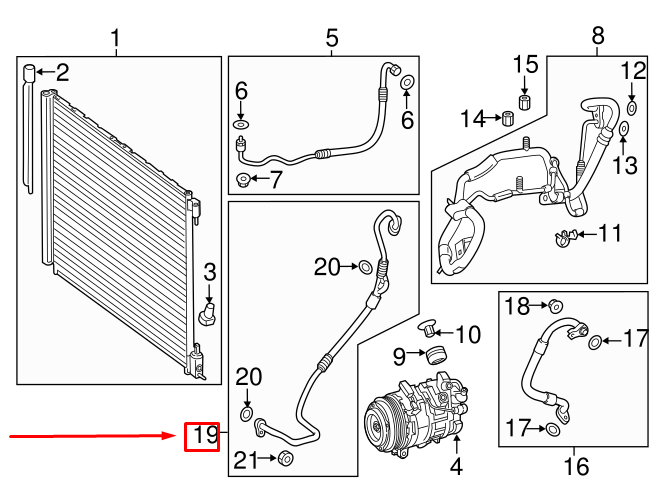 NEW MERCEDES-BENZ E W213 REFRIGERANT LINE A2138300901 ORIGINAL