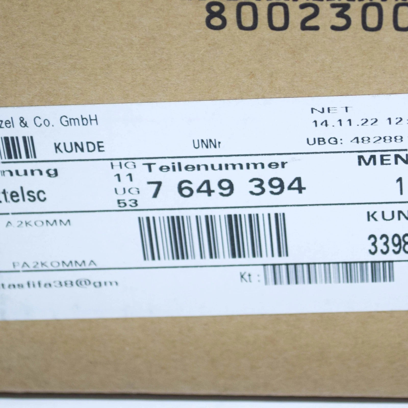 NEW BMW X6 F16, F86 ENGINE COOLANT HOSE 11537649394 7649394 ORIGINAL