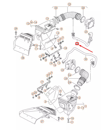 NEW AUDI RS5 COUPE QUATTRO 8T SUCTION JET PUMP WITH HOSE 8T0133750A ORIGINAL