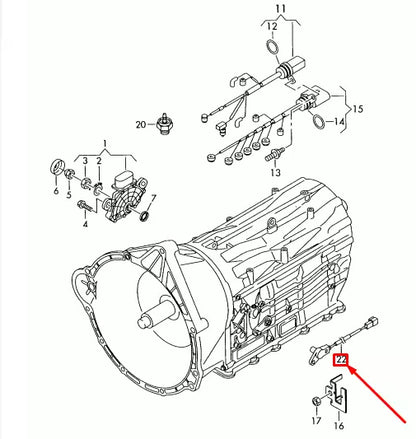 NEW AUDI Q7 4L GEAR BOX SPEED SENSOR 09D927321A