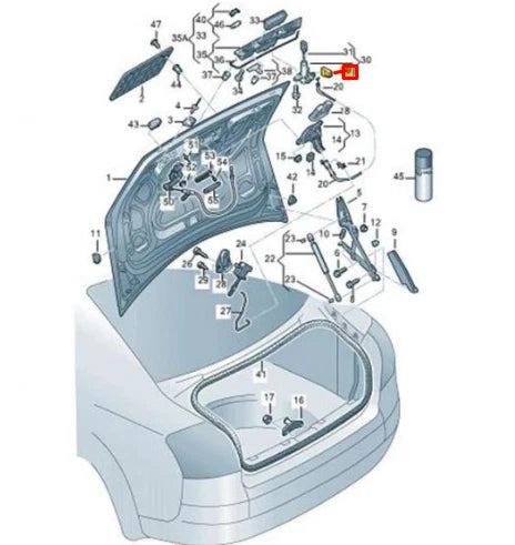 NEW AUDI A4 B8 REAR TRUNK HATCH LATCH MICRO SWITCH 8E0953229