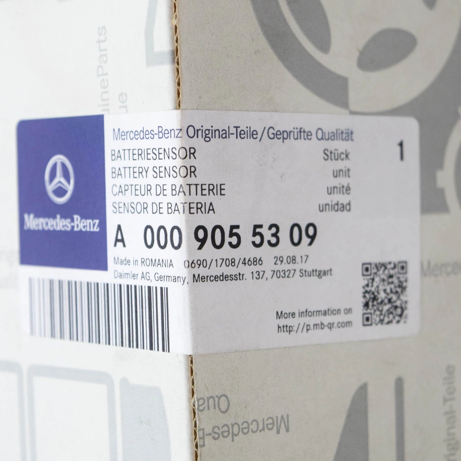 NEW MERCEDES-BENZ S W222 NEGATIVE BATTERY CABLE A0009055309 ORIGINAL