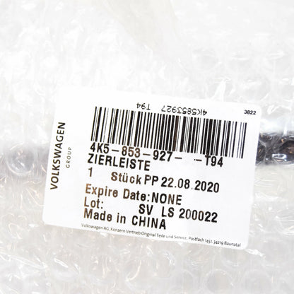 NEW AUDI A6 C8 REAR TAILGATE LUGGAGE TRIM STRIP GLOSSY 4K5853927T94