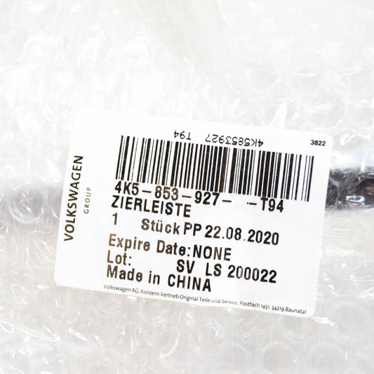 NEW AUDI A6 C8 REAR TAILGATE LUGGAGE TRIM STRIP GLOSSY 4K5853927T94