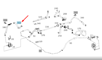 NEW MERCEDES-BENZ E W213 ENGINE WATER COOLING HOSE A2388305300 ORIGINAL
