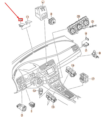 NEW VOLKSWAGEN GOLF MK7 SUN SENSOR 5G0907451D
