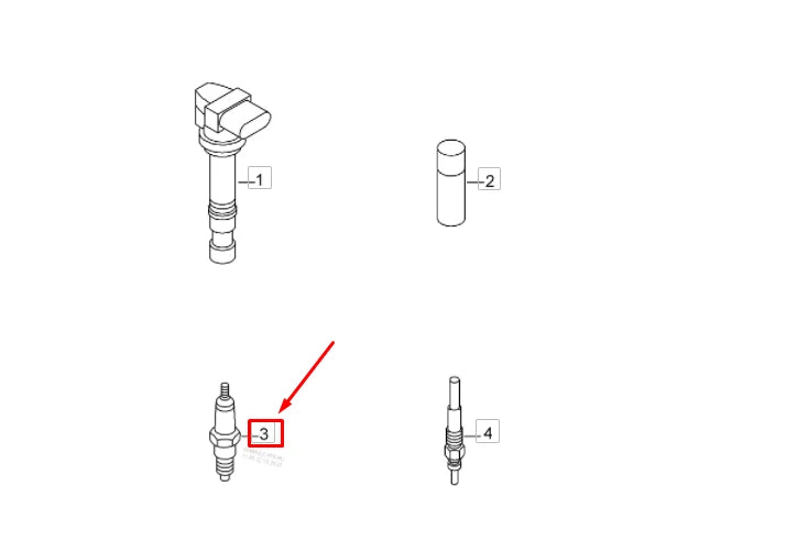NEW VOLKSWAGEN EOS SPARK PLUG 'LONGLIFE' 06H905621A ORIGINAL