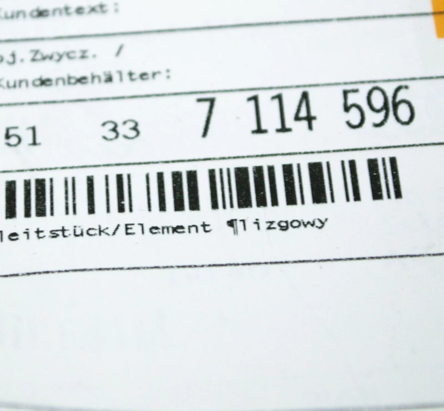 NEW BMW Z4 E85 FRONT DOOR WINDOW LIFTING SLIDING PIECE 51337114596 ORIGINAL