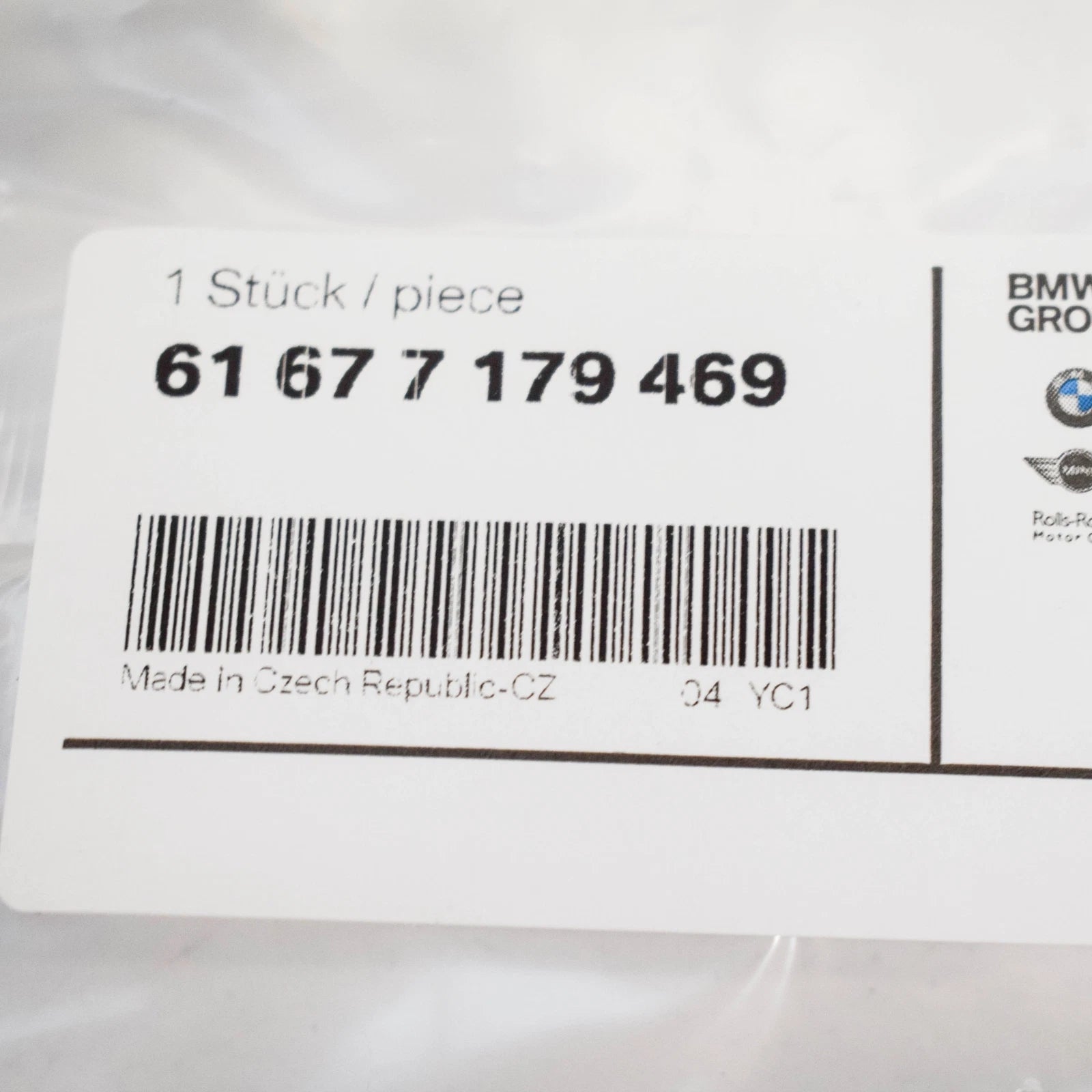 NEW BMW 1 E88 FRONT HEADLIGHT WASHER HOSE LINE 61677179469 ORIGINAL