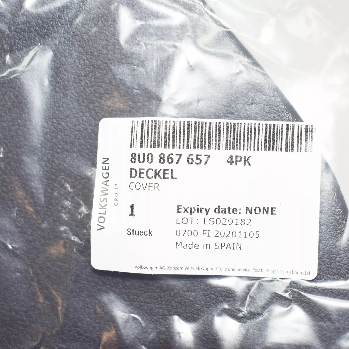 NEW AUDI Q3 8U REAR LEFT TAIL LIGHT COVER 8U08676574PK