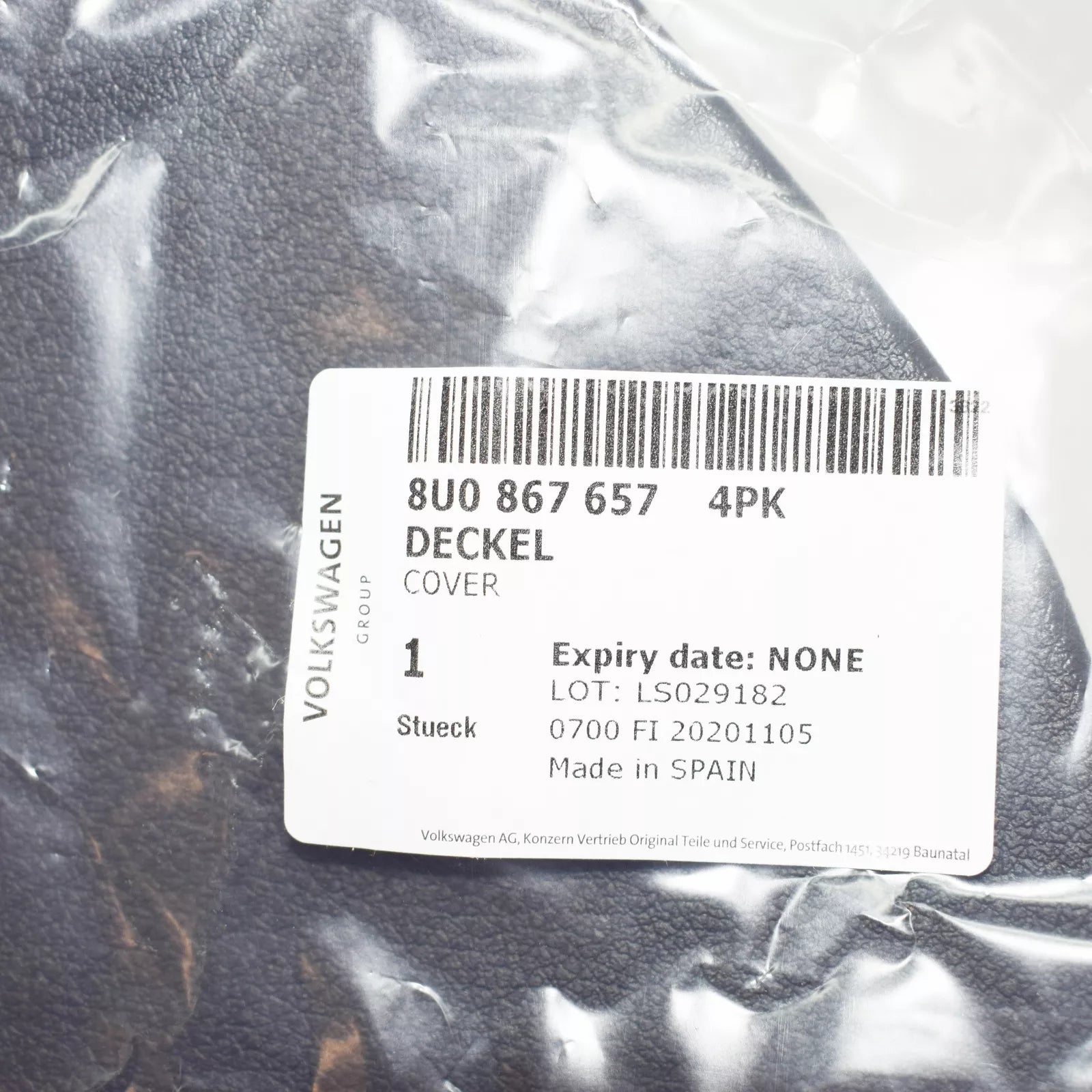 NEW AUDI Q3 8U REAR LEFT TAIL LIGHT COVER 8U08676574PK