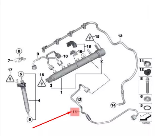 NEW BMW 3 E90 PRESSURE HOSE ASSEMBLY 13537800604 7800604