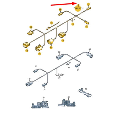 NEW VOLKSWAGEN CC TAILGATE CABLE SET 3C8971182H