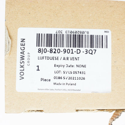 NEW AUDI TT 8J FRONT DASHBOARD AIR VENT 8J0820901D3Q7