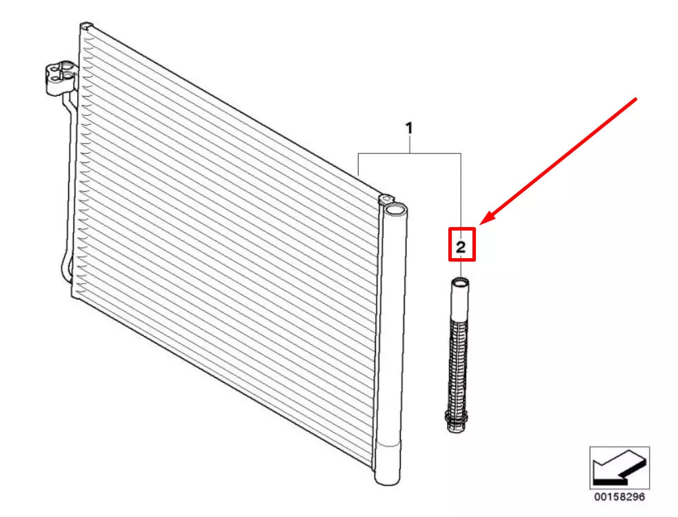 NEW BMW X5 E70 AIR CONDITIONING DRIER INSERT 9127927 64539127927 ORIGINAL