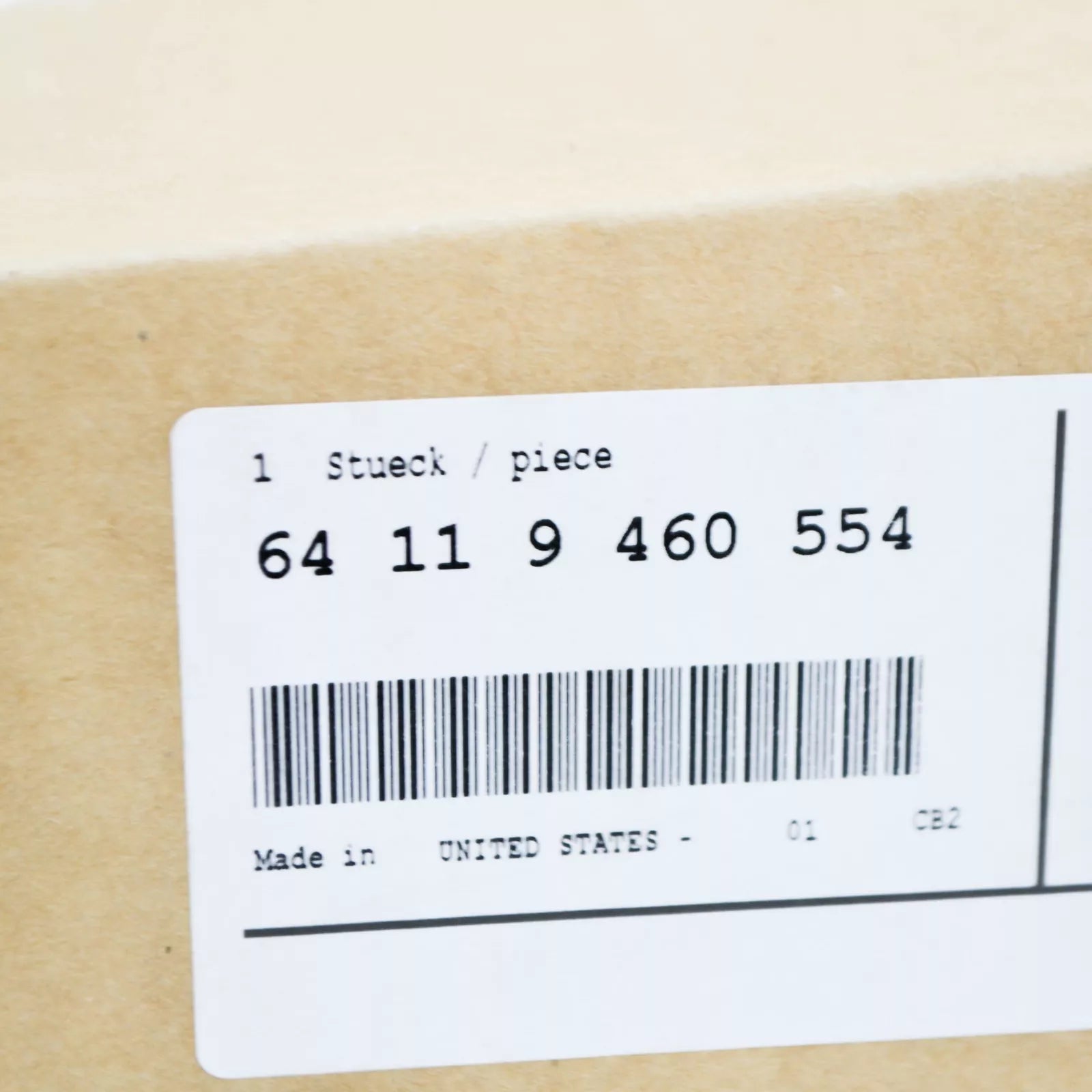 NEW BMW X5 G05 MICROFILTER COVER 64119460554 9460554 ORIGINAL