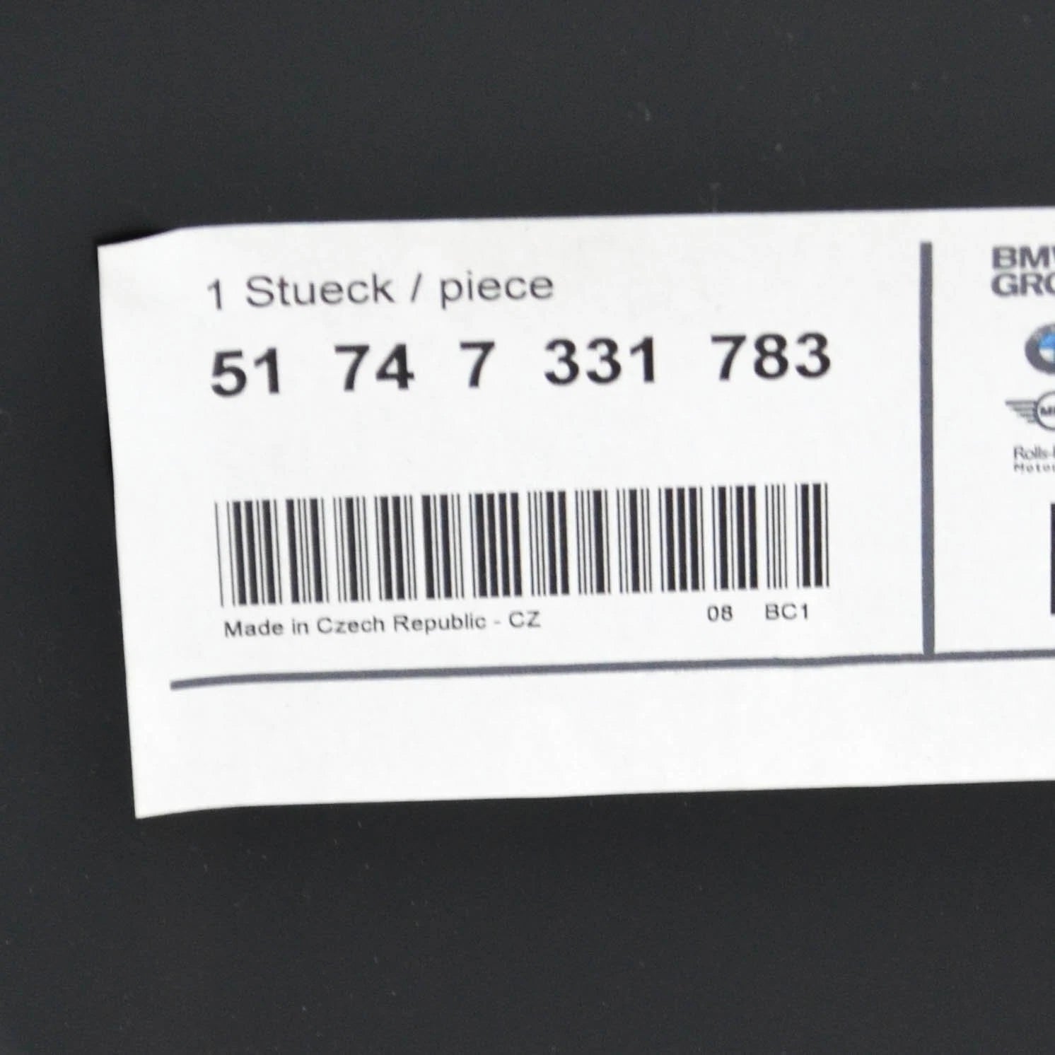 NEW BMW 5 F10 FRONT LEFT BRAKE AIR DUCT 7331783 51747331783 2015 ORIGINAL