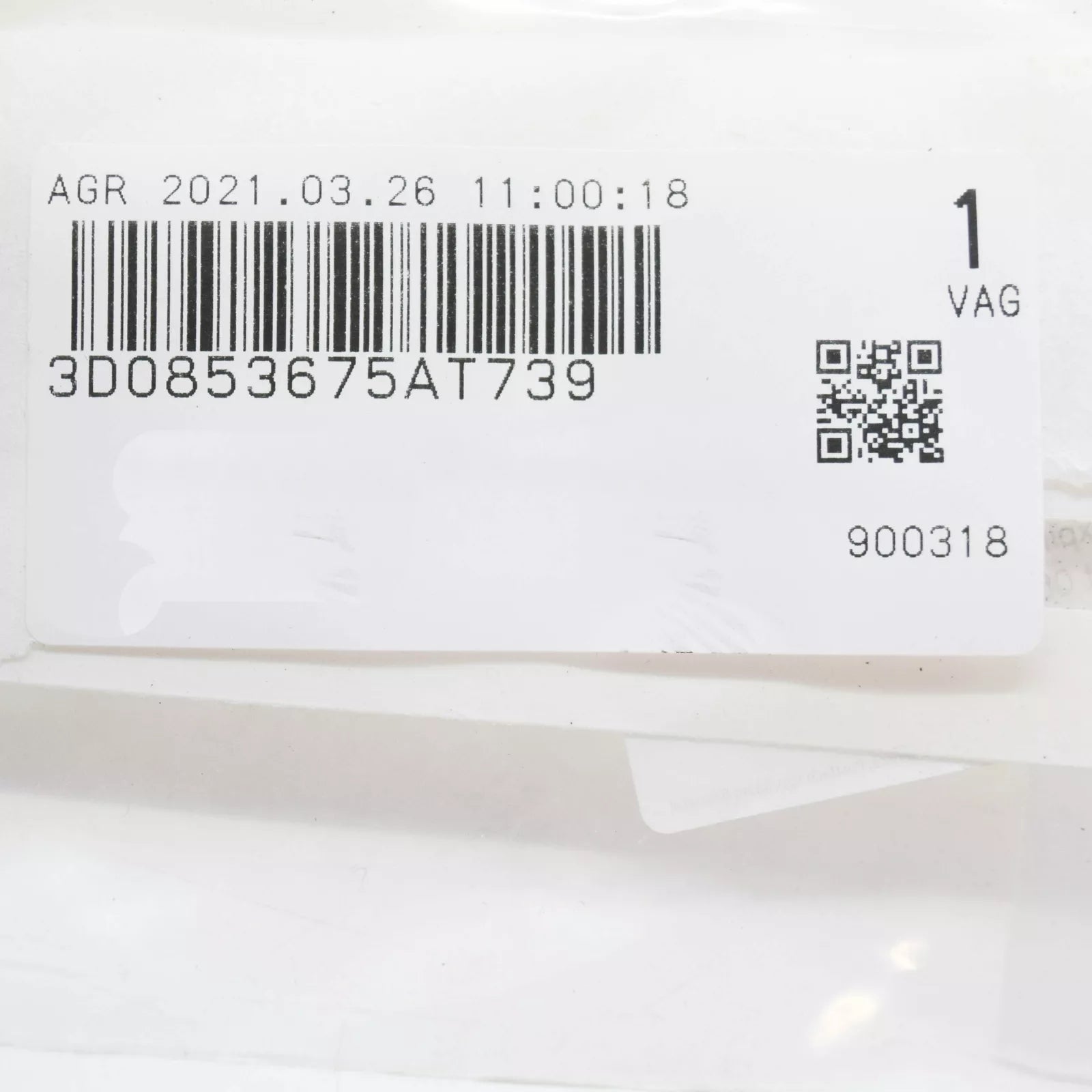 NEW VOLKSWAGEN PHAETON 3D REAR CHROME V6 TDI INSCRIPTION 3D0853675AT739 ORIGINAL